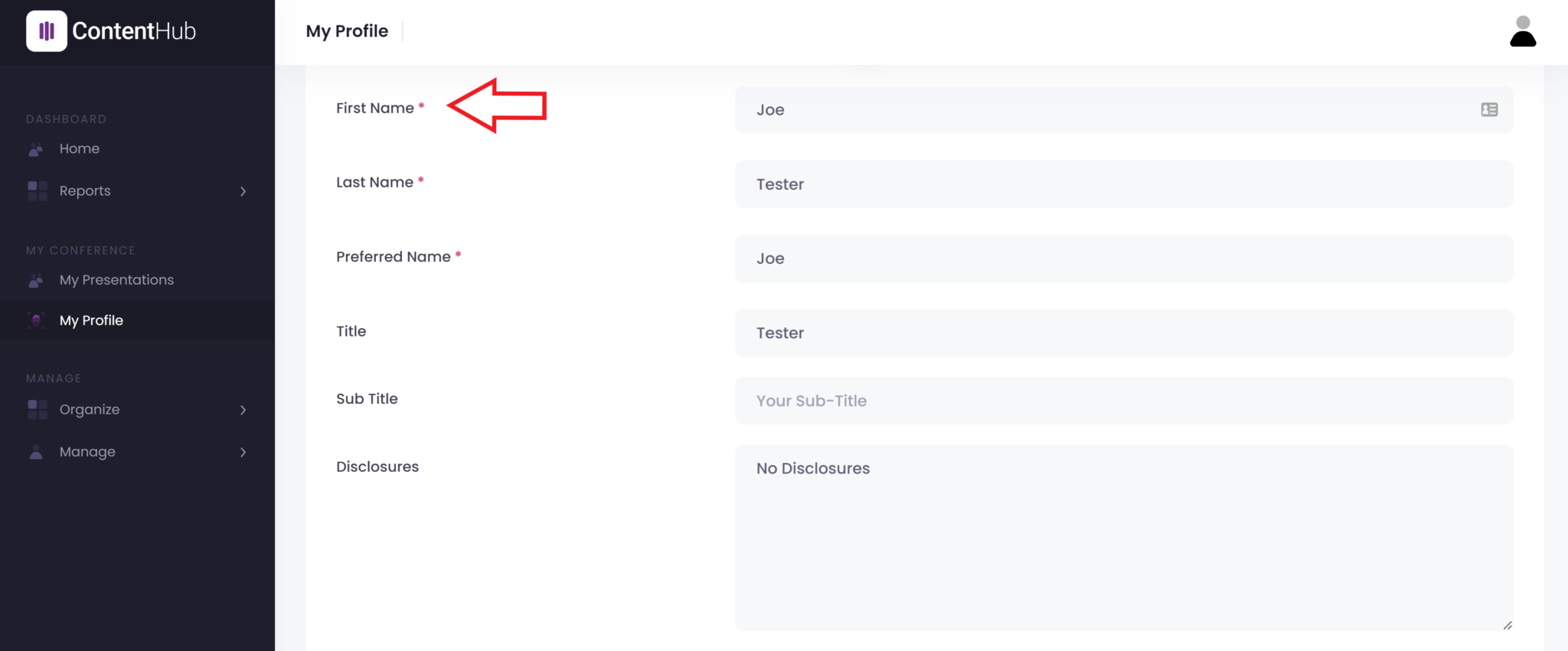 Profile Fields