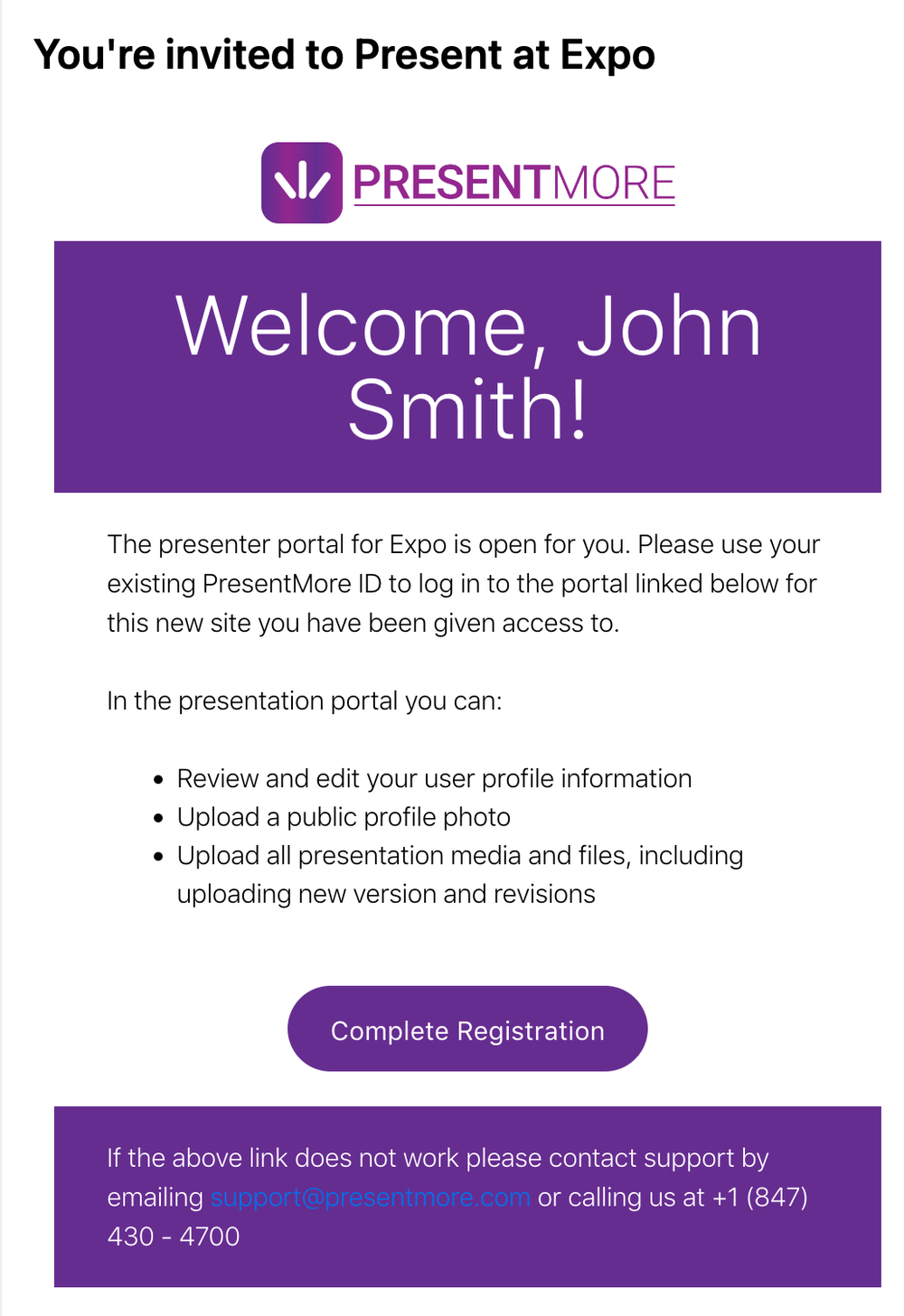 Invitation E-Mail