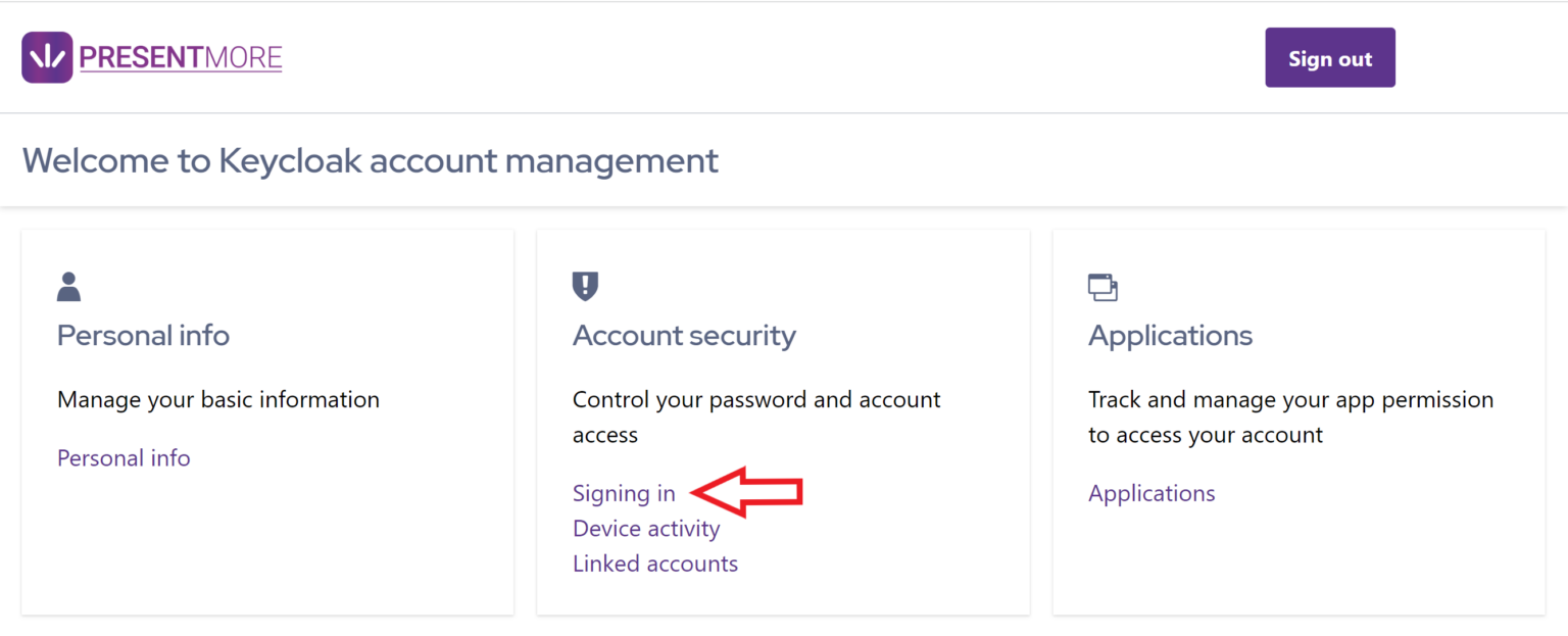 Password Change Step 3