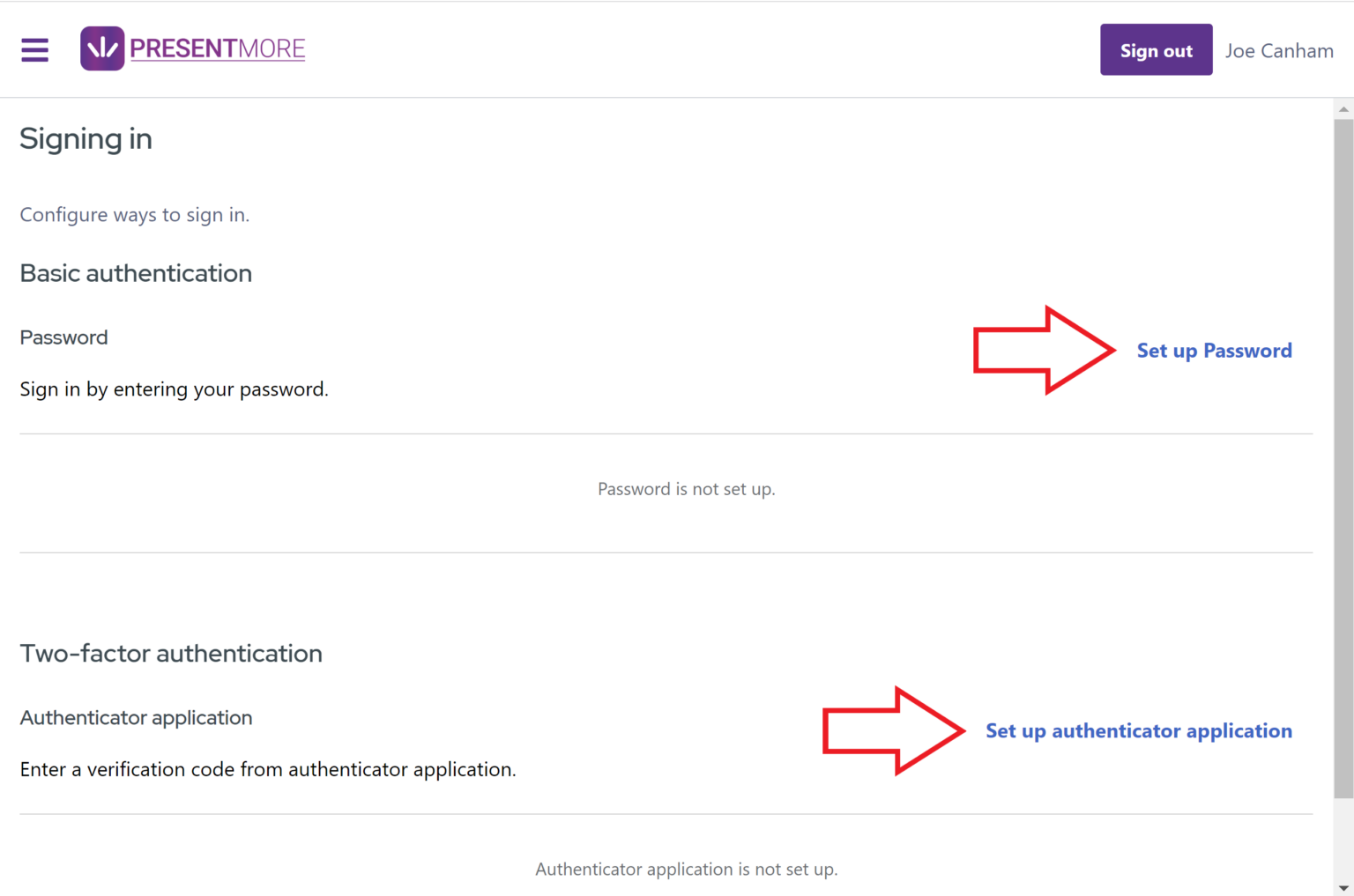 Password Change Step 4
